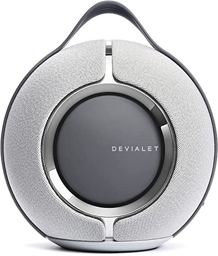 Devialet Mania - Smart Portable Speaker (Light Grey) | Alexa Enabled | 360 Stereo Sound