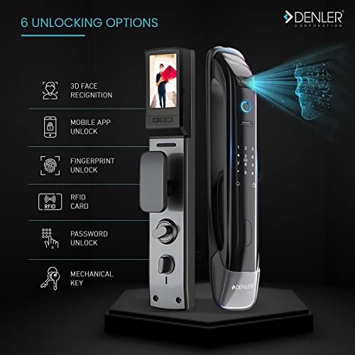 1702629533 821 Denler DL04 Smart Lock Digital Door Lock with 3D Face