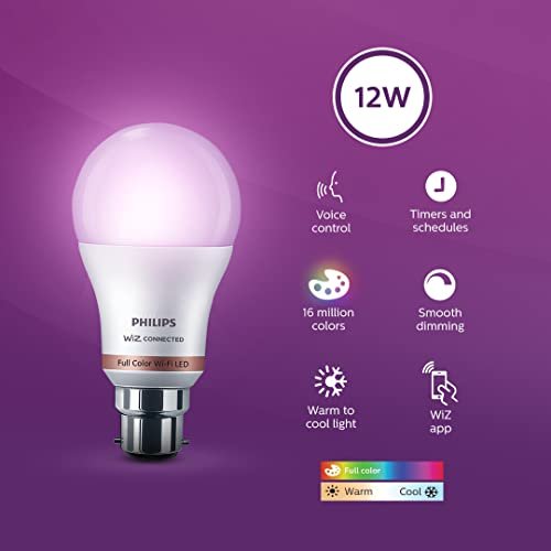 1703407731 41 Philips Wiz Smart WI Fi LED Bulb B22 12 Watt 16 Million