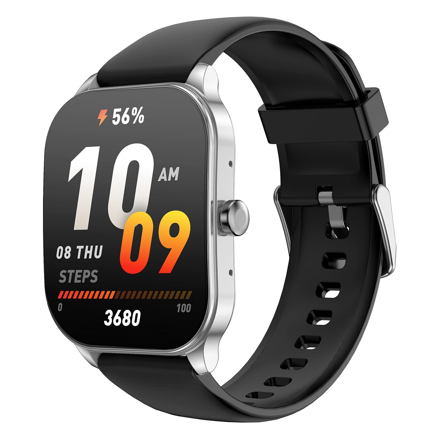 Amazfit Pop 3S Smart Watch with 1.96" AMOLED Display, Bluetooth Calling, SpO2, 12-Day Battery Life, AI Voice Assistance, 100 Sports Modes, 24H HR Monitor, Music Control, Over 100 Watch Faces