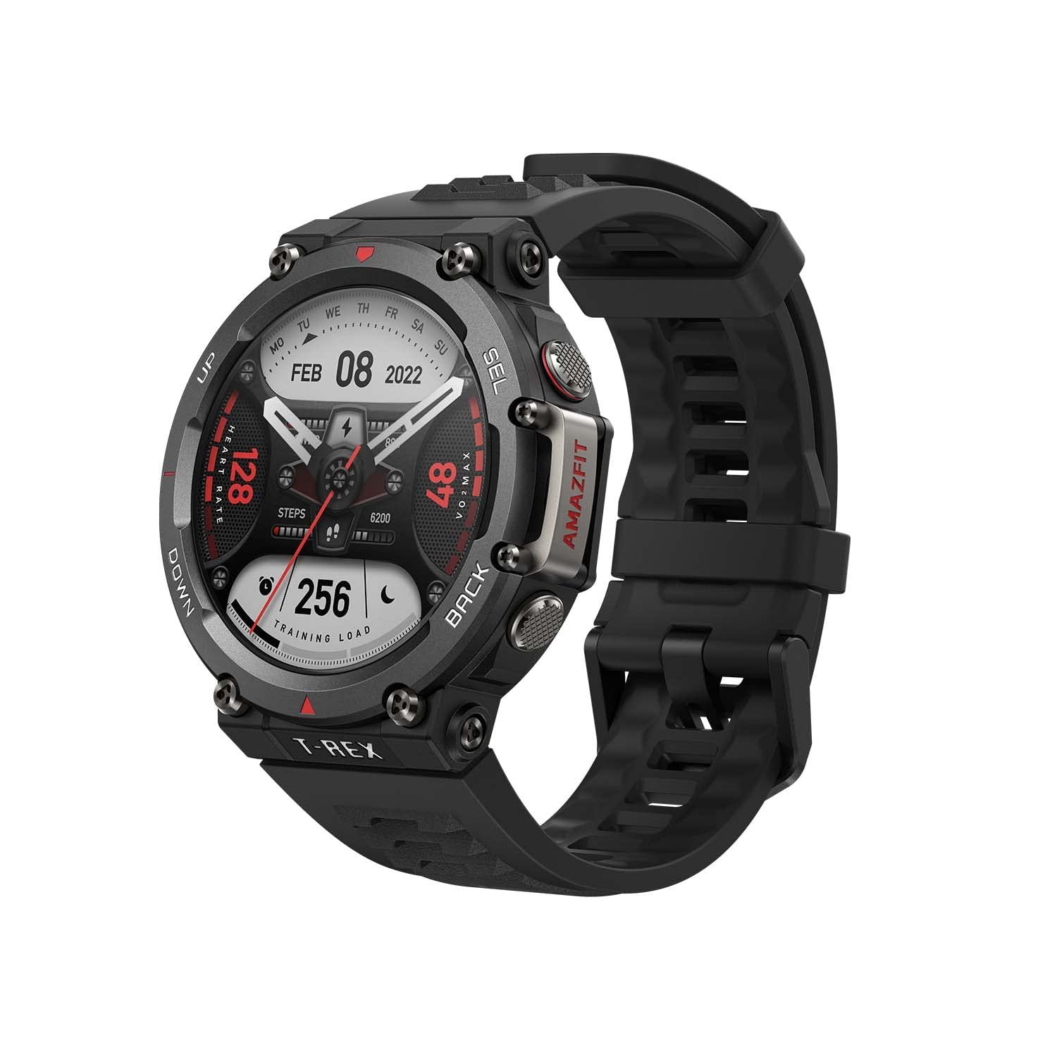 Amazfit T-Rex 2 Premium Multisport GPS Sports Watch, Real-time Navigation, Strength Exercise, 150+ Sports Modes&10 ATM Waterproof, Heart Rate, SpO2 Monitoring and 24-day Long Battery Life