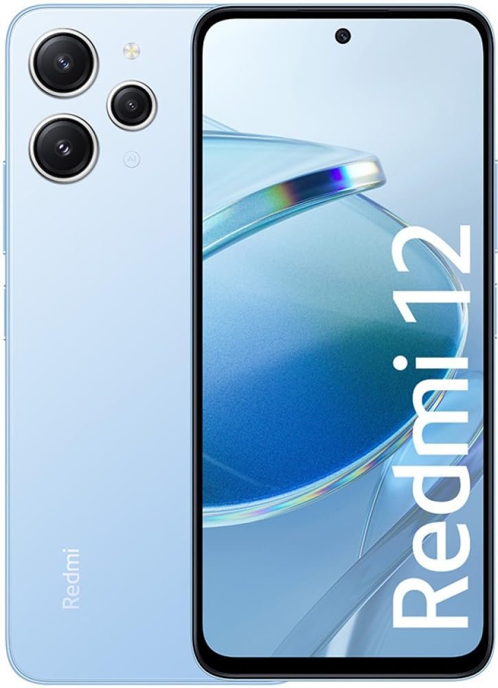 Redmi 12 (Pastel Blue, 4GB RAM, 128B Storage)