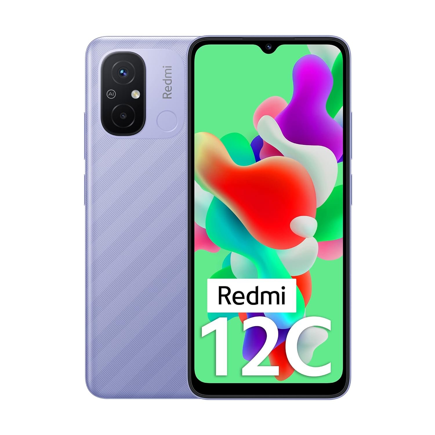 Redmi 12C (Lavender Purple, 6GB RAM, 128GB Storage)