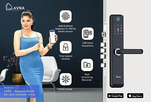 1704099374 318 LAVNA LA24 Smart Door Lock with Bluetooth Mobile App Fingerprint