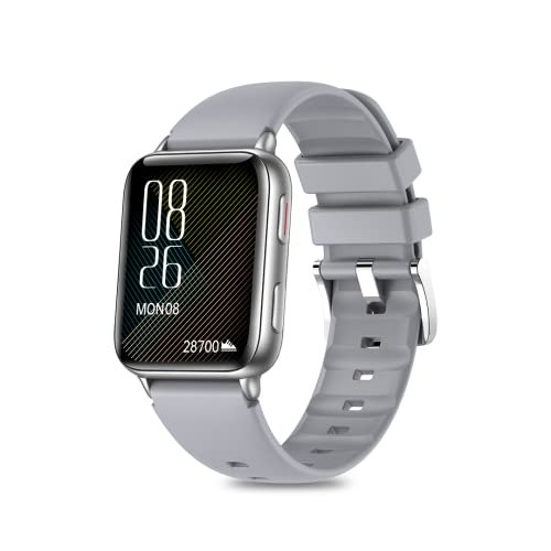 Mustard Magma Smart Watch with 1.8" Amoled Display, Bluetooth Calling, Mustard Magma Smart Watch with 1.8" Amoled Display, Bluetooth Calling, Water Proof IP68, 100+ Sports Mode, 150+ Watch Faces, Dedicated Spo2, and Dynamic Heart Rate Analysis,(Silver)