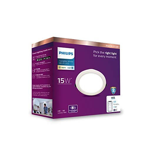1704704540 936 PHILIPS Smart Wi Fi LED Downlighter 15 Watt Wiz Connected Compatible with