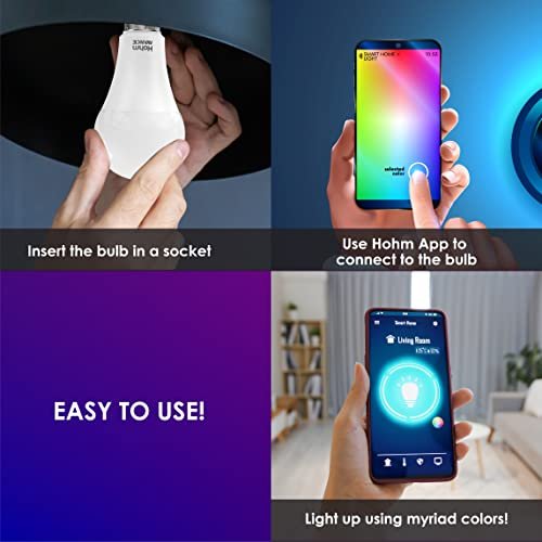 1705309760 454 Polycab Hohm RGB Smart Bulb 9 Watt Wi Fi Enabled App