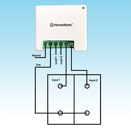 1705915044 808 HomeMate® WiFi 2 Node Smart Switch No Hub Required