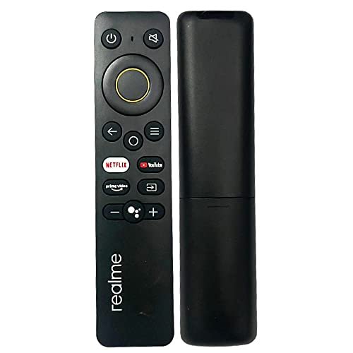 BLACKSHEEP Infrared Remote Control for Realme Smart 4K Android LED BLACKSHEEP Infrared Remote Control for Realme Smart 4K Android LED OLED QLED TV Replacement for Original realme Remote with Netflix, Prime Video and YouTube Hot Keys - Non Voice.
