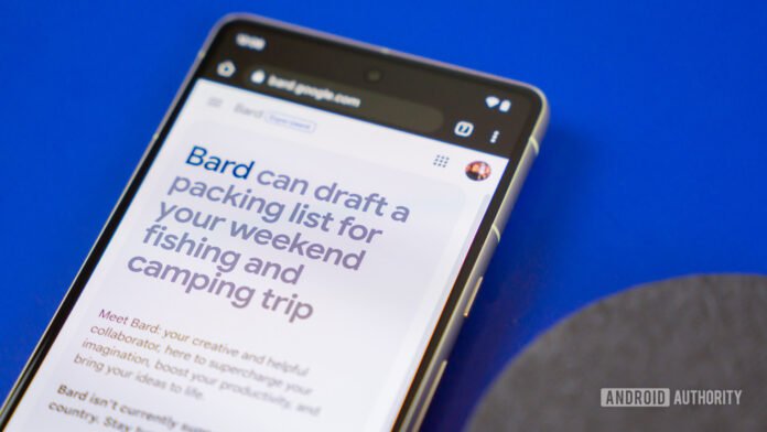 After Assistant's chaotic evolution, I can't believe in Bard Stock photo of Google Bard website on phone 2