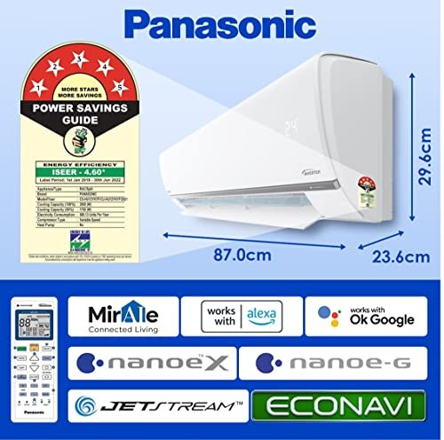 1707125503 923 Panasonic 1 Ton 5 Star Wi Fi Inverter Split Air Conditioner