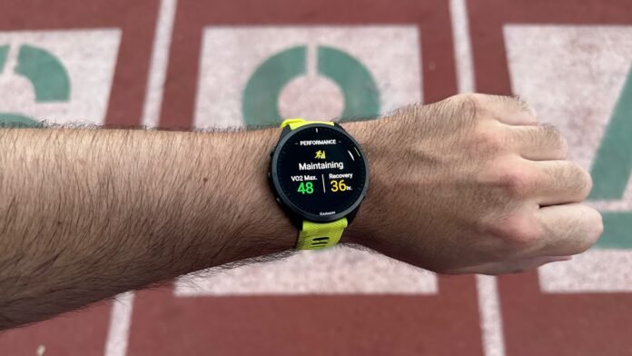 Latest Garmin Forerunner update sounds great on paper but may A post-run screen showing the author's VO2 Max score and estimated recovery time