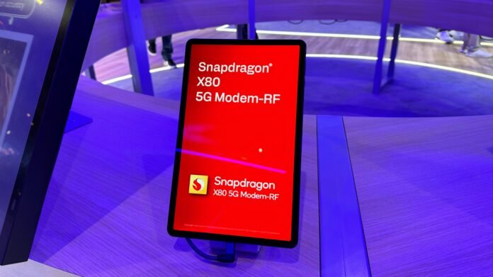 Forget photo manipulation and art – generative AI’s real potential A photo of a graphic touting the Qualcomm Snapdragon X80 modem chip