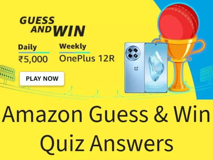 Amazon Guess & Win Quiz Answers