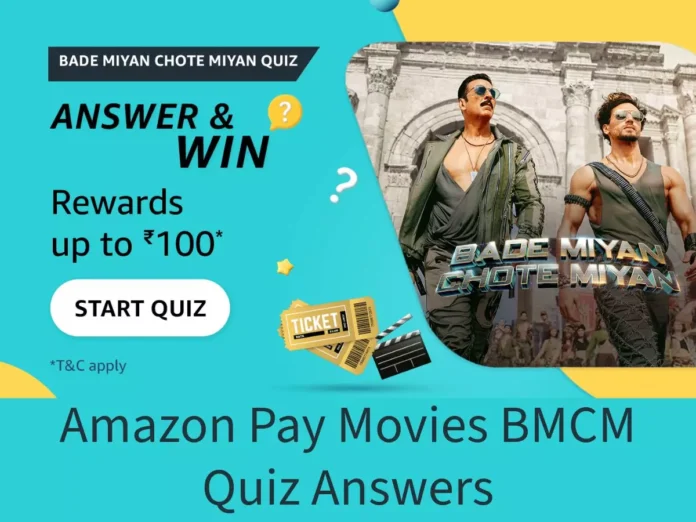 Amazon Pay Movies BMCM Quiz Answers: Amazon Pay Movies BMCM Quiz Answers: