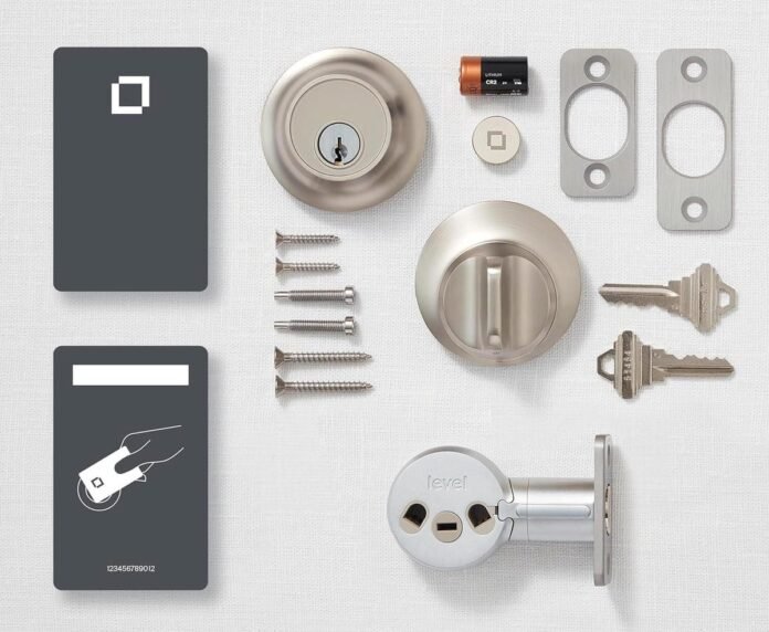 Secure a Discount and Your Home With $130 Off a The pieces of the Level Lock+ package, including the lock, scannable cards and spare keys.