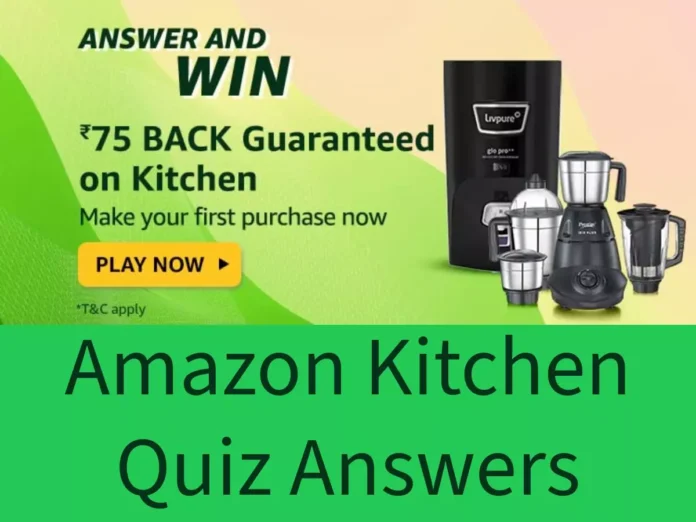 How many sides does a triangle have? Amazon Kitchen Quiz Answers: Win Win ₹75 Back Guaranteed on Kitchen