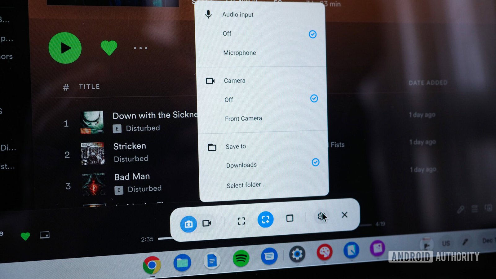 Chrome OS screen capture 1