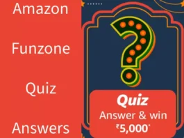 Amazon Funzone Quiz Answers: Win ₹5000 Amazon Pay Balance