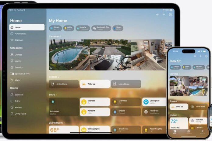 iOS 18 Brings 4 Big Changes to Your Apple HomeKit Apple's Home app shown on iPad and iPhone.