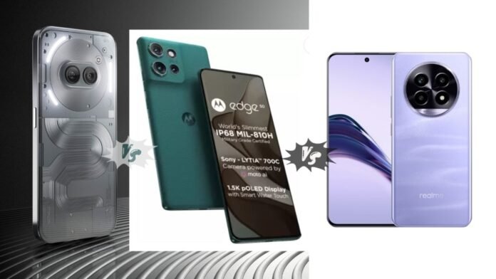 Nothing Phone 2a Plus vs Motorola Edge 50 vs Realme Nothing Phone 2a Plus vs Motorola Edge 50 vs Realme 13 Pro: Which smartphone to choose under ₹30000?