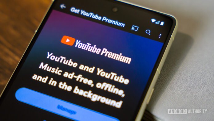 More YouTube Premium price increases land in multiple countries YouTube premium app on smartphone stock photo (3)