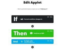 Screenshot of an IFTTT applet