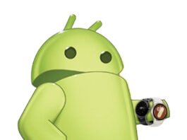 Android Central mascot Lloyd wearing a Galaxy Watch and Pixel Watch