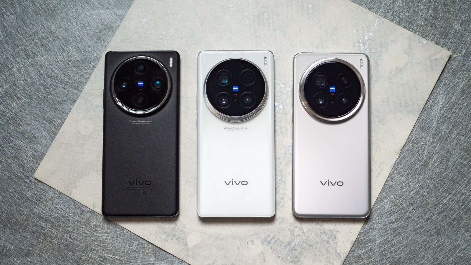 Vivo X200 Pro next to X100 Ultra and X100 Pro