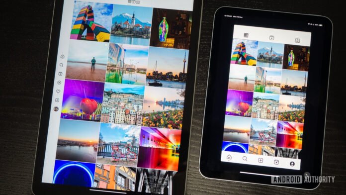 'iPad apps are better than Android tablet apps' is such google pixel tablet vs ipad mini 2024 instagram portrait