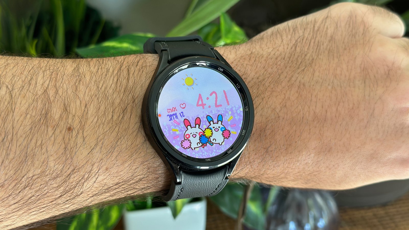 What we think from Android & Wear OS smartwatches in 2025 5 A custom Facer watch face showing two Pokemon cheering for you on the Samsung Galaxy Watch 6 Classic