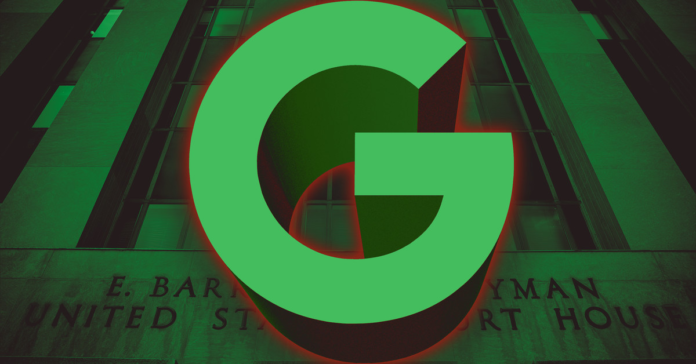 Google’s counteroffer to the government trying to break it up Photo illustration of Google logo in front of the US Court House