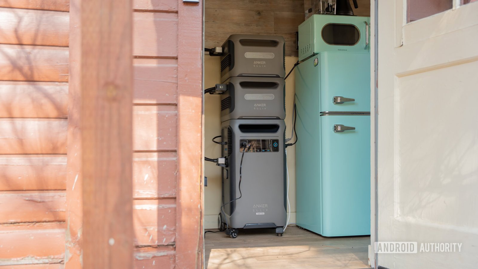 Anker SOLIX F380 Plus with expansion packs in kitchen