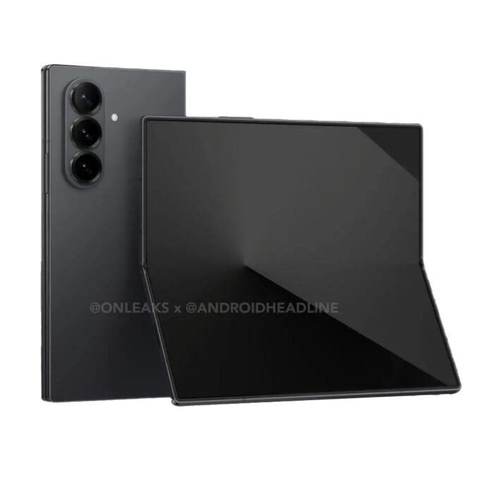 Samsung Galaxy Z Fold 7 vs. Galaxy Z Fold 5: Leaked render of the Galaxy Z Fold 7