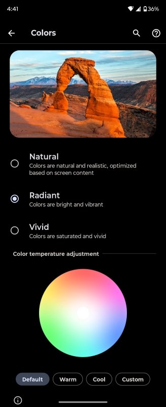First 10 issues to do with the Motorola Razr 2025 collection 2 Display color settings for the Razr Ultra 2025