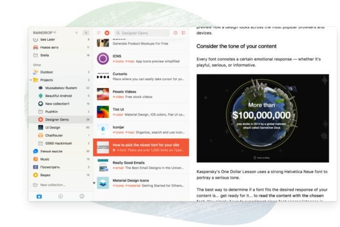 Mozilla's Pocket Bookmarking Service to Shut Down in July: Top raindrop io inline Raindrop