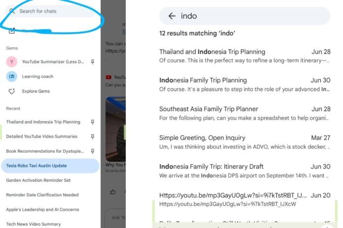 gemini search reddit Search bar in Gemini