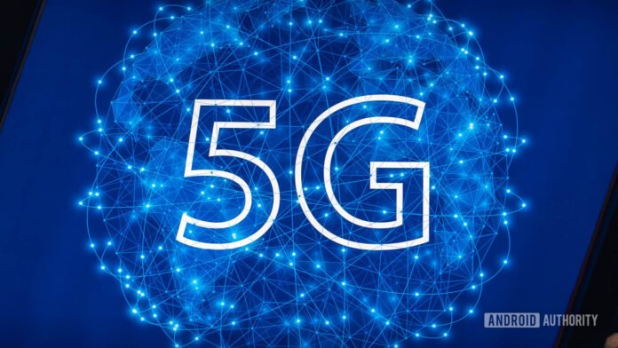 5G logo on graphic