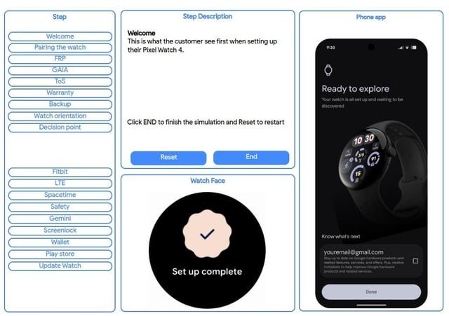 Leaked Pixel Watch 4 slides