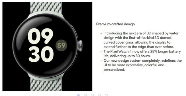 Leaked Pixel Watch 4 slides