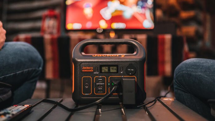 Deal: The Jackery Explorer 300 Power Station is at an Jackery Explorer 300 Portable Power Station on bench