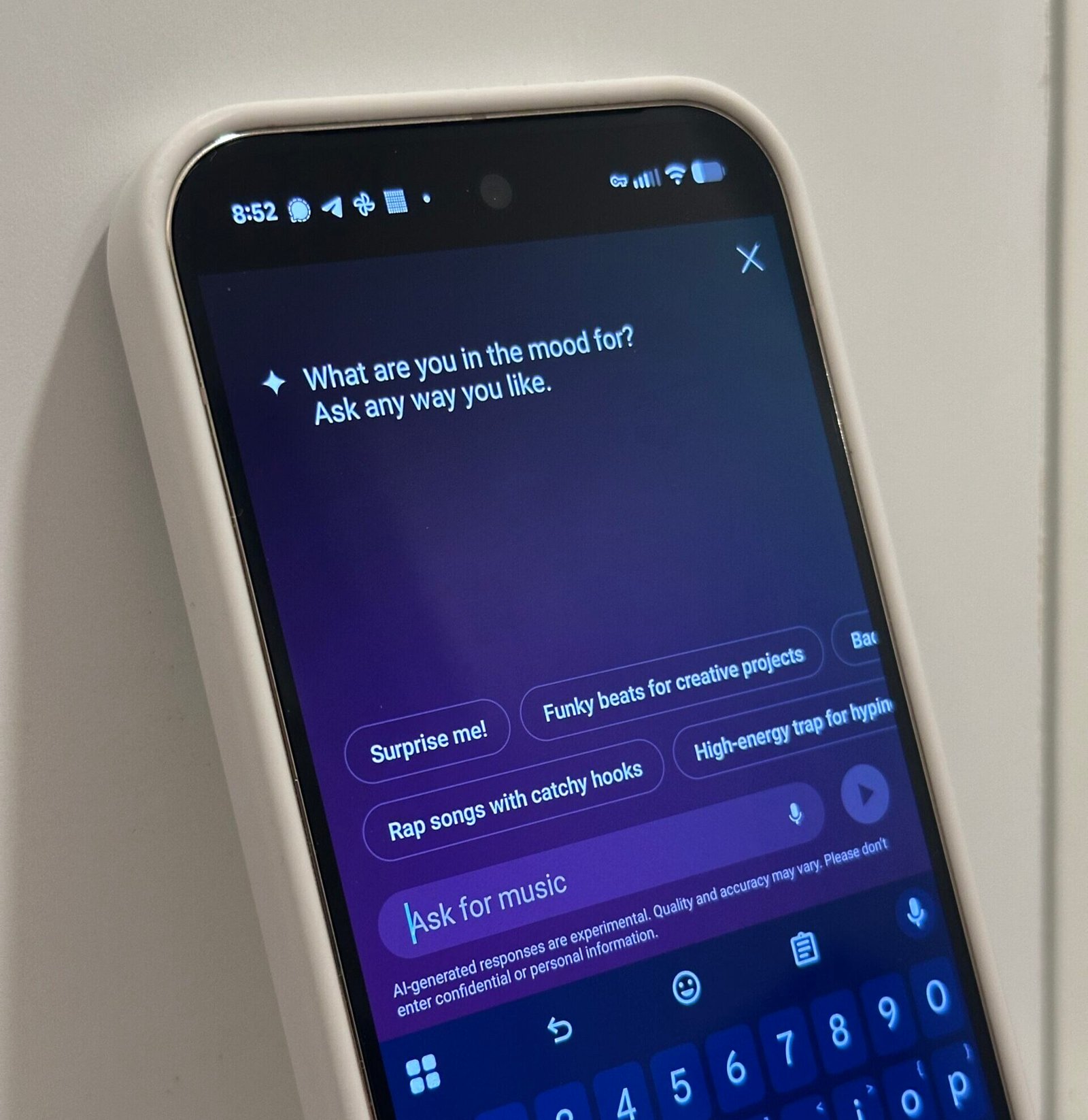 AI playlists on YouTube Music