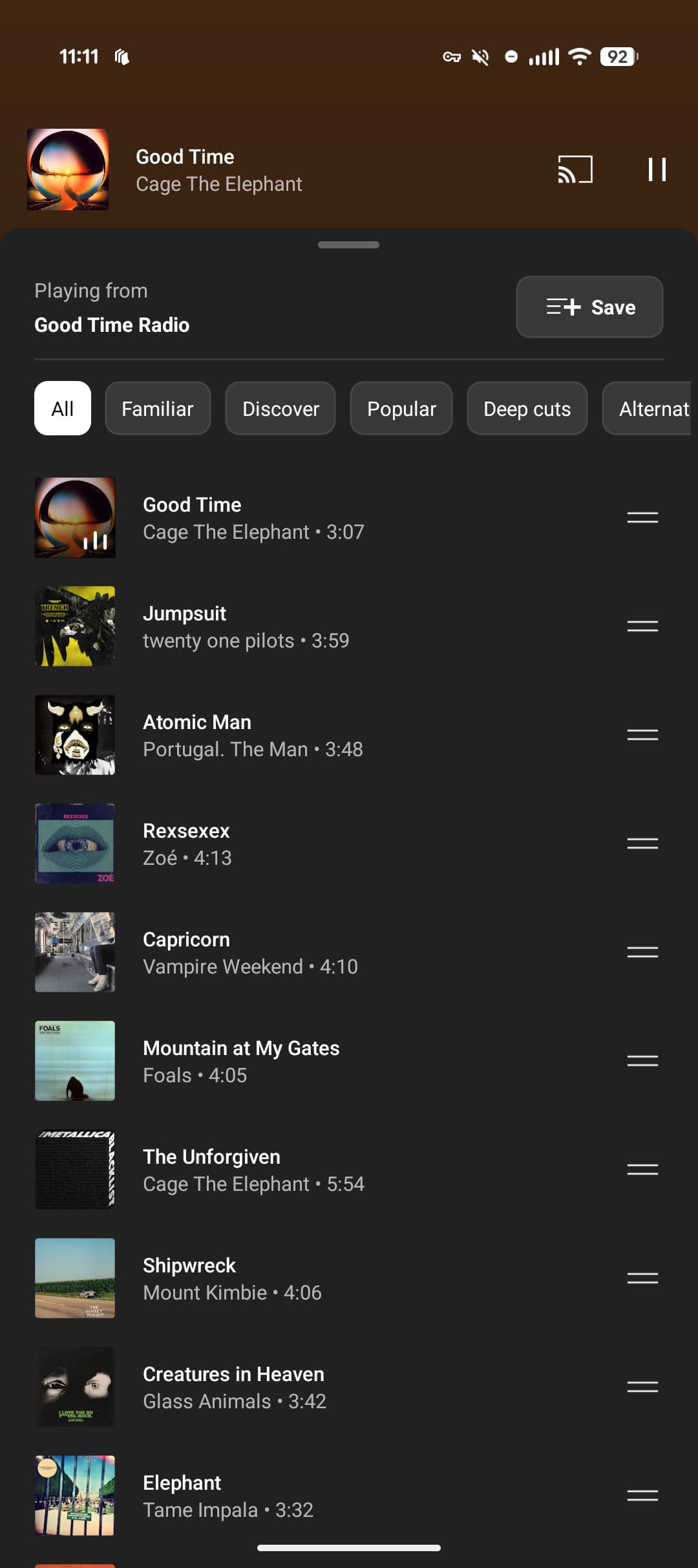 YouTube Now Playing redesign