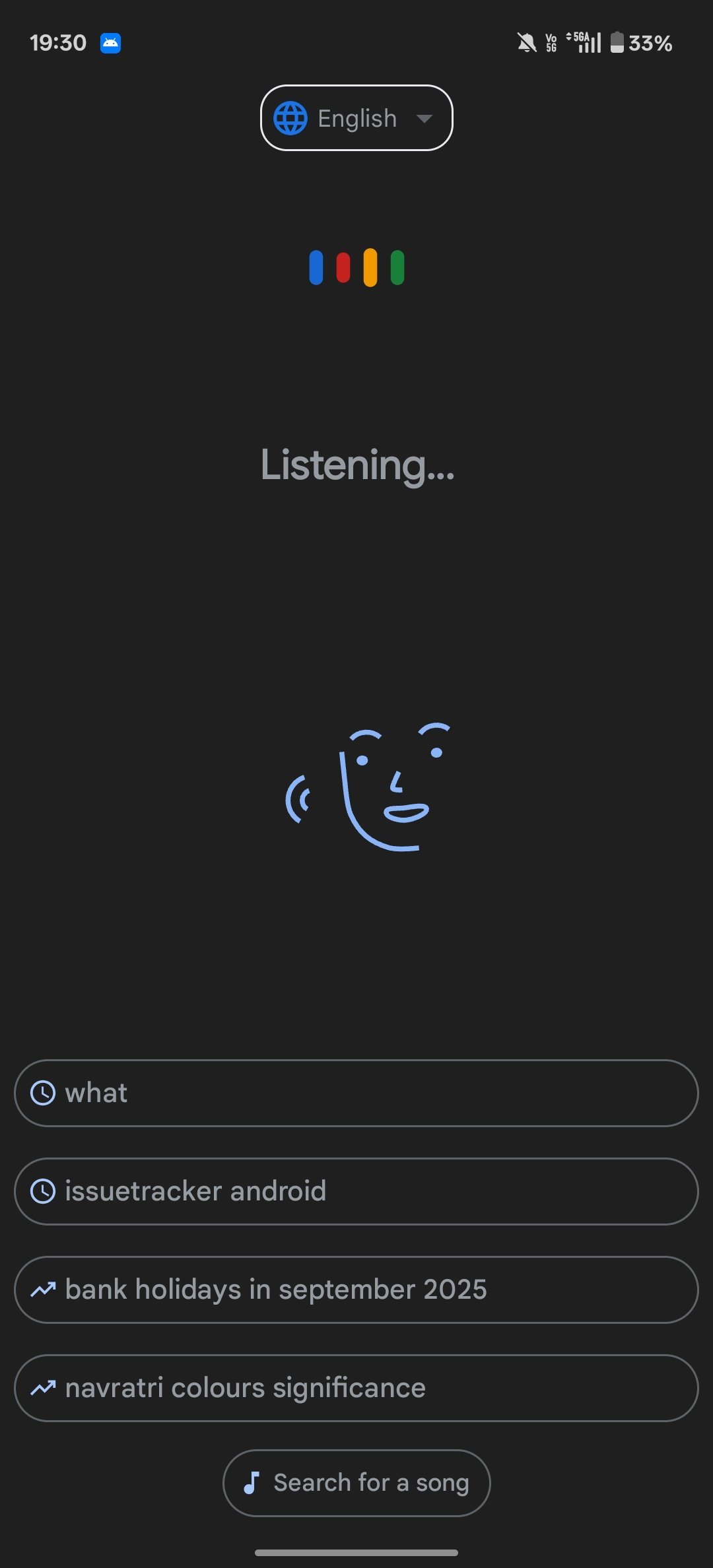 Old Google App Voice Search