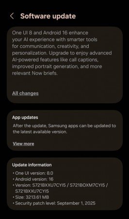 Samsung Galaxy S24 FE gets One UI 8 stable update in Europe