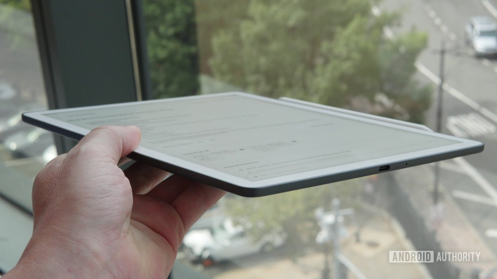 The newest Kindle Scribe features a new front light.