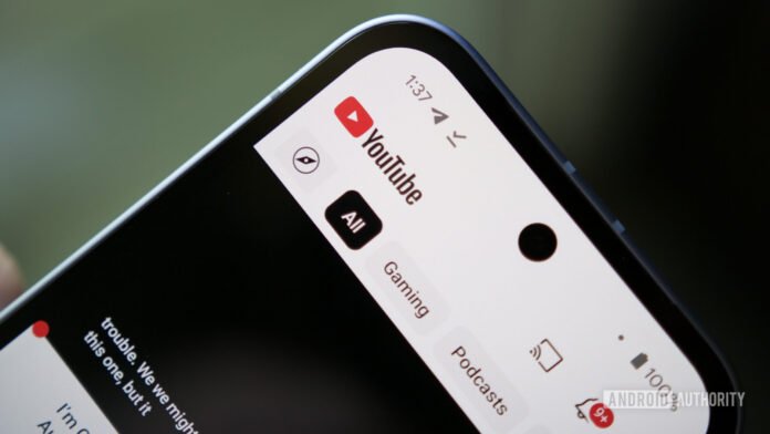 The 5 best ways to watch YouTube without ads and A close-up of the YouTube app running on an Android phone.