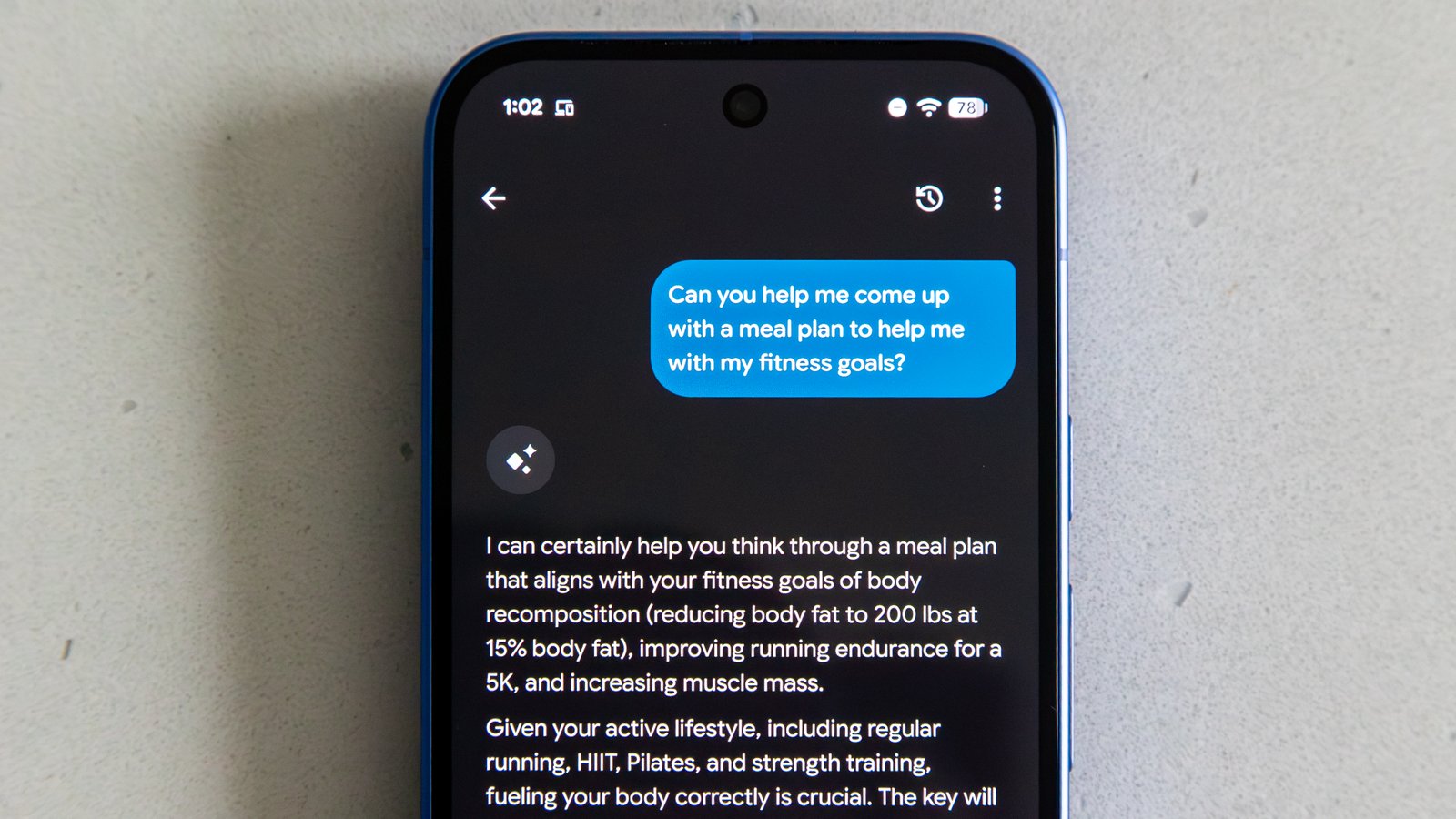 Fitbit personal health coach meal plan