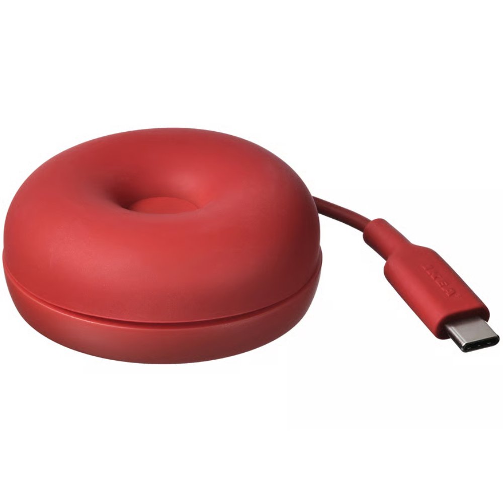 The Ikea V&Auml;STM&Auml;RKE donut wireless Qi2 charger.
