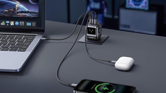 The UGREEN Uno 65W GaN wall charger is just $34 UGREEN Uno 65W 3 Port GaN Fast Charger Press Image